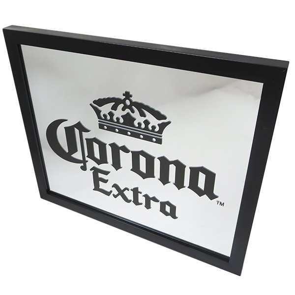 【Crona Extra・コロナビール】※《パブミラー／ブラックロゴ》 330×383×23ｍｍ　アメリカン雑貨　ウォールミラー_画像3
