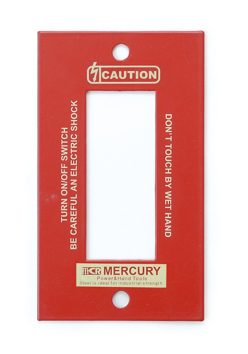 MERCURY【スイッチプレート ３ヶ口◆レッド】マーキュリー スイッチカバー アメ雑貨の画像1