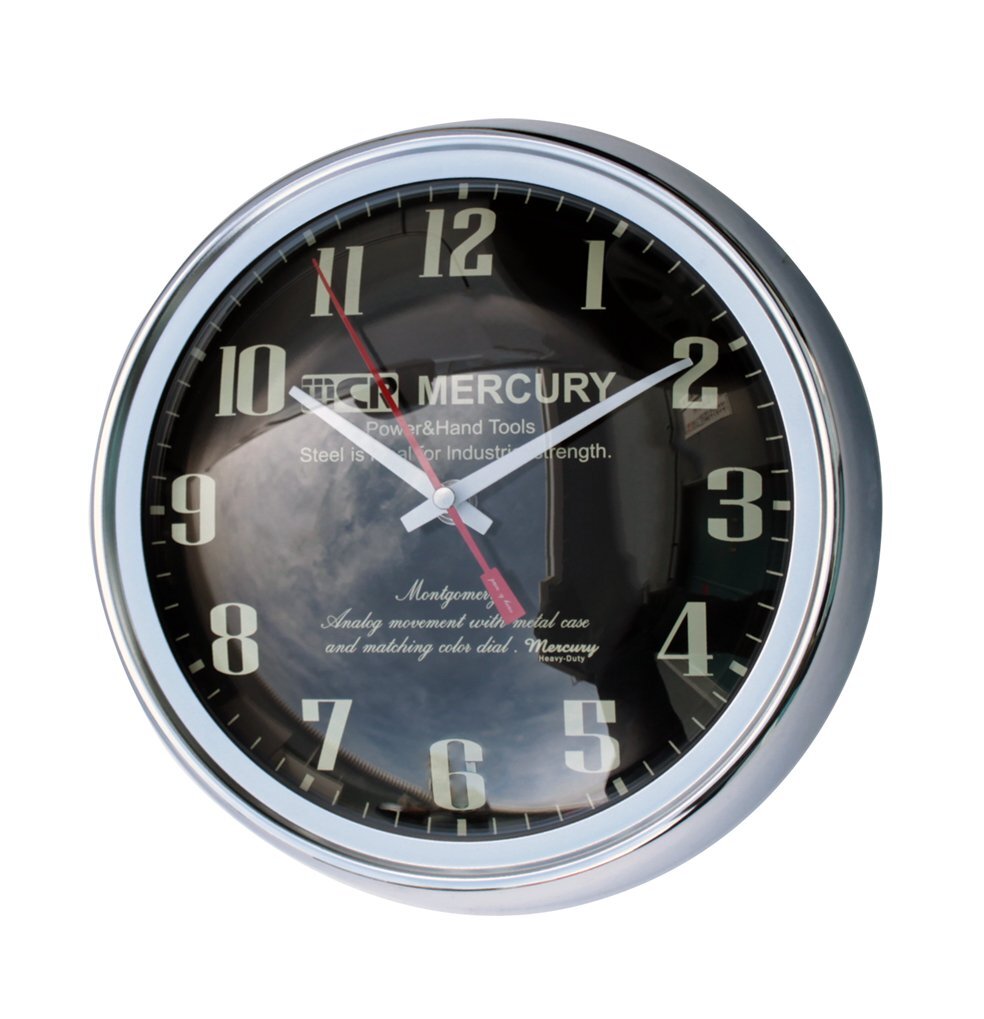 【MERCURY・マーキュリー】※《ウォールクロック・MONTGOMERY／ブラック》　アメリカン雑貨　壁掛け時計　品番ME052359_画像1