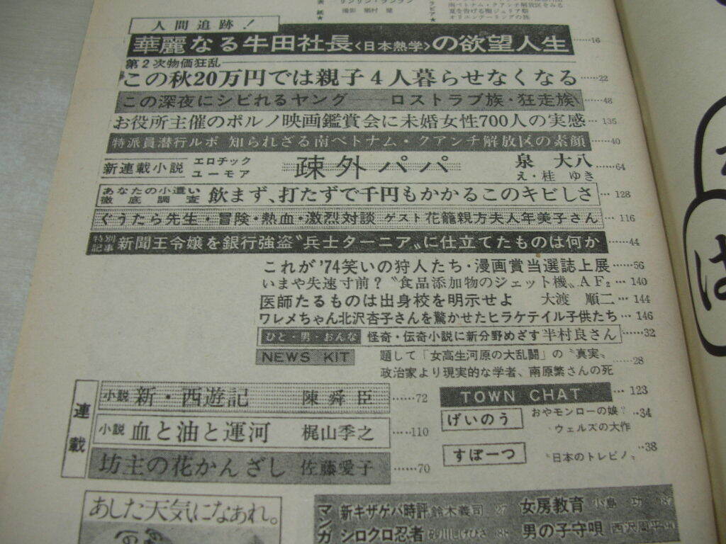 週刊読売　1974年6月8日号　リンリン・ランラン 表紙　74原宿ファッション　真木ゆうこ　聖ジュリア祭_画像4