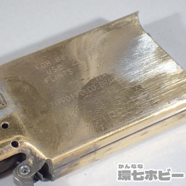 1WD29◆Zippo ジッポ ライター スリム べっ甲 ゴールデントータス 未検品現状/鼈甲 ビンテージ ジッポー 送:YP/60_画像7