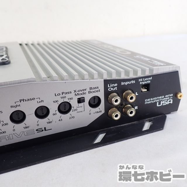 0KT43◆Lanzar ランザー SL50 OPTIDRIVE OPTI パワーアンプ 通電不明 動作未確認 現状品/カーオーディオ 送:-/80_画像7