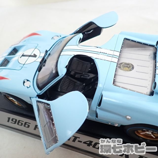 0QU69◆当時物 Shelby Collectibles 1/18 1966 フォード GT-40 MKⅡ ミニカー/シェルビー コレクティブル FORD 送:-/80の画像8