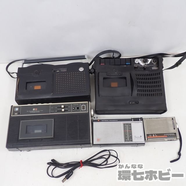 MX7◆当時物 三菱/SONY/ナショナル ラジオ ラジカセ まとめ ジャンク/8-T FM/T-740 TC-1250 TC-1265 RF-512 R-205D 昭和レトロ 送:-/140の画像1