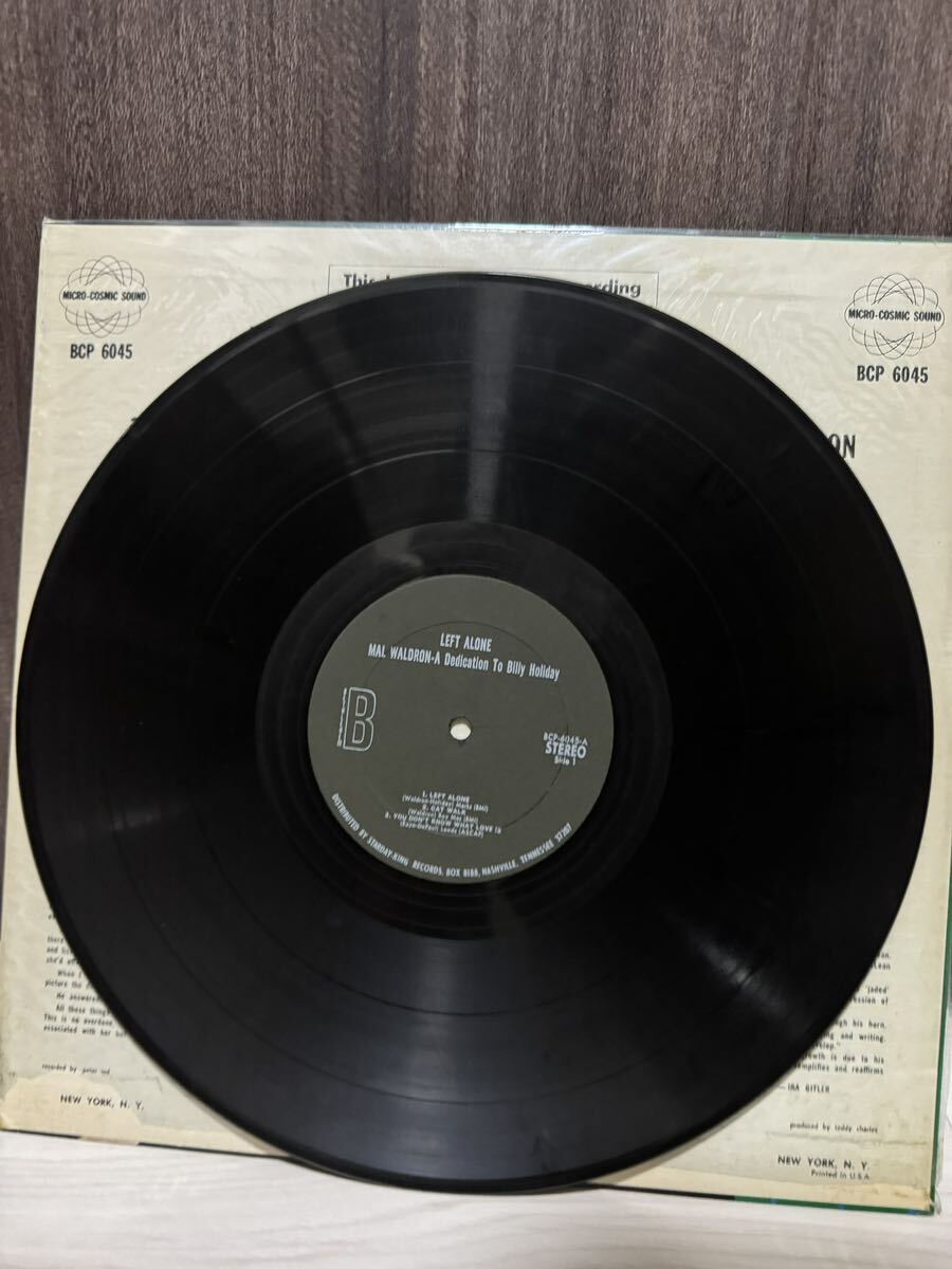 LPレコード LEFT ALONE MAL WALDRON-A Dedication To Billie Holidayの画像3