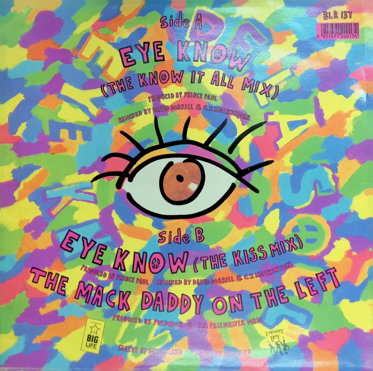 LP レコード　Eye Know　De La Soul　UK盤　BLR 13T　　YL124_画像2