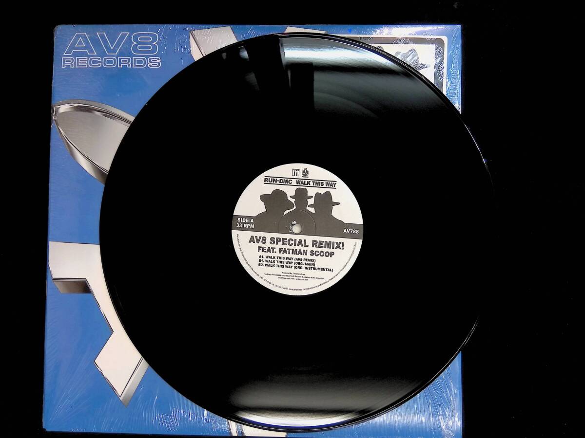 レコード LP RUN DMC WALK THIS WAY AV8 SPECIAL REMIX! FEAT. FATMAN SCOOP YL128 19の画像2