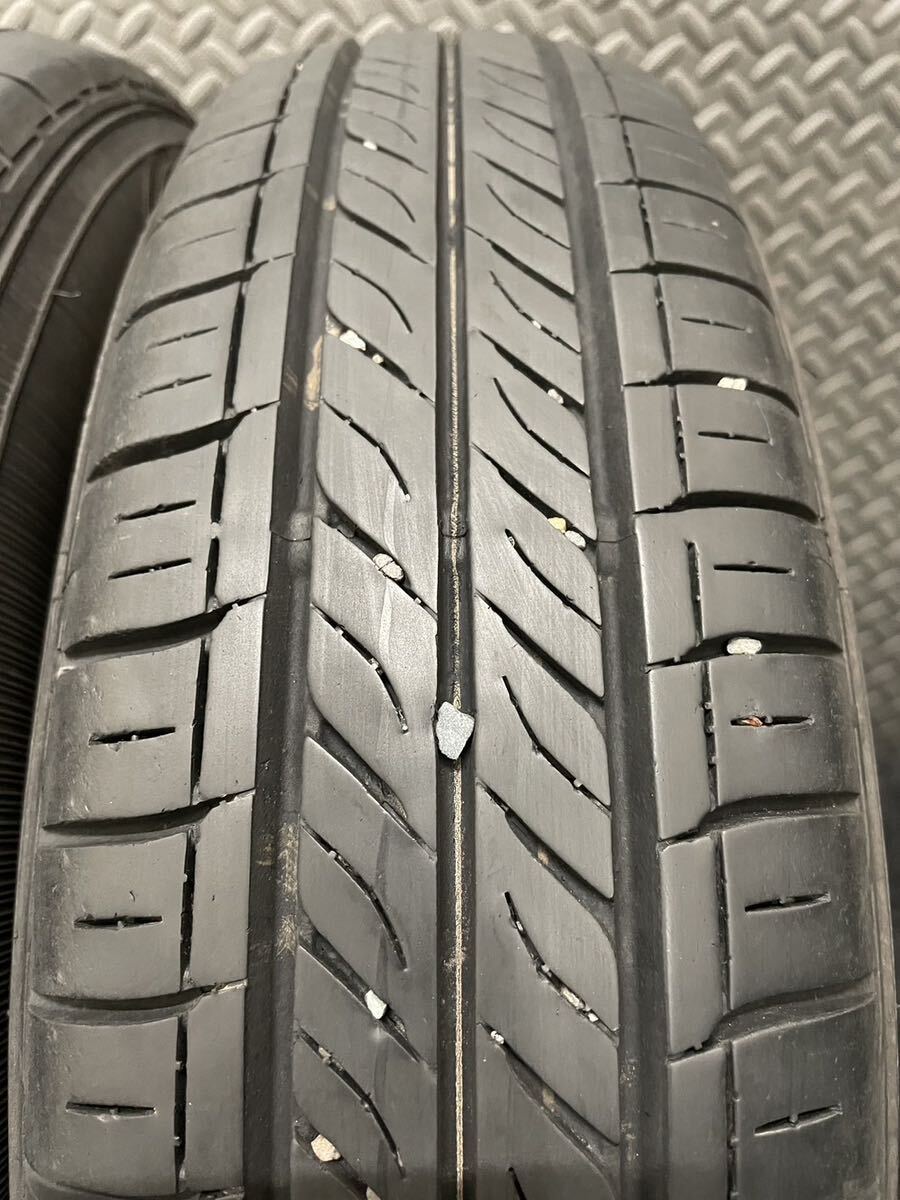 145/80R13 DUNLOP/ENASAVE EC300 18年製 Exceeder 13インチ 4J＋43 100 4H 夏タイヤ 4本 ダンロップ エナセーブ (8-C582)の画像8