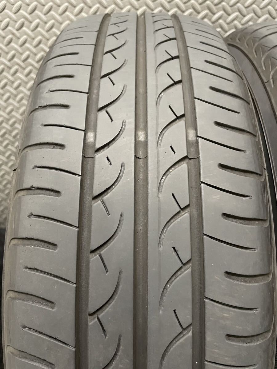 175/65R15 YOKOHAMA/BluEarth 19年製 社外 15インチ 5.5J＋45 100 4H 夏タイヤ 4本 ヨコハマ ブルーアース アクア ヴィッツ 等 (5-C594)の画像9