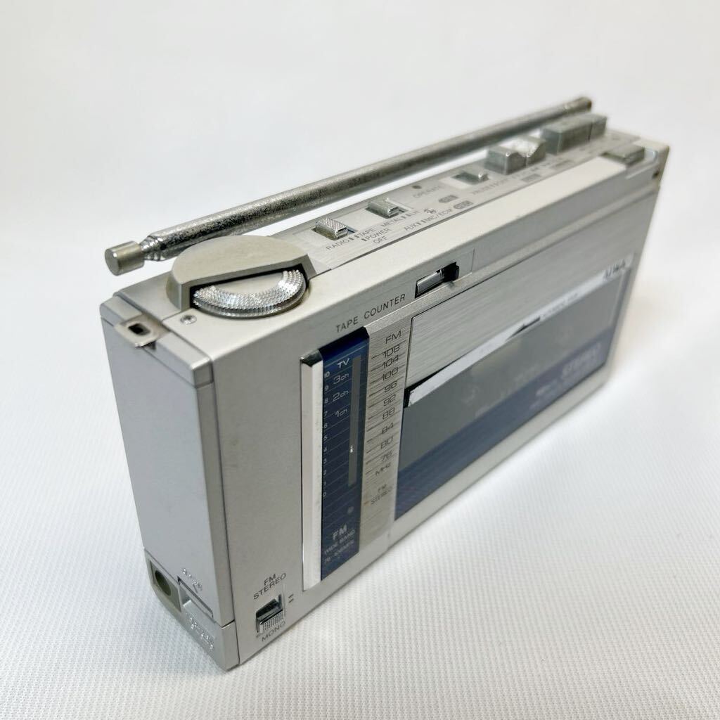 AIWA METAL ラジオカセットレコーダー　CS-J1 メタル　ステレオ　カセットテープ　日本製　通電しない為ジャンク品！