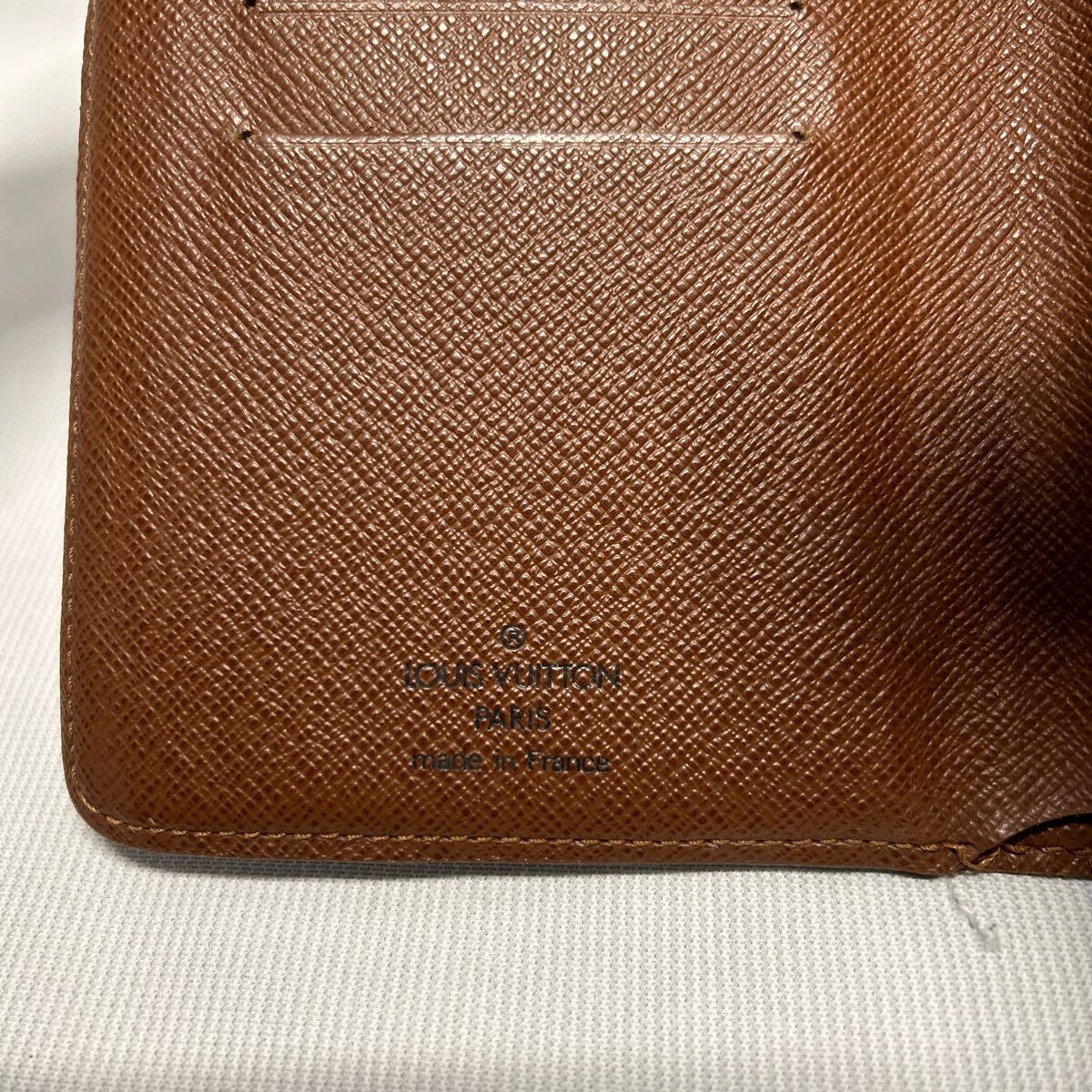 LOUIS VUITTON ルイヴィトン　二つ折り財布　ポルトパピエジップ モノグラム　財布　ブラウン　SP0025 中古品_画像6