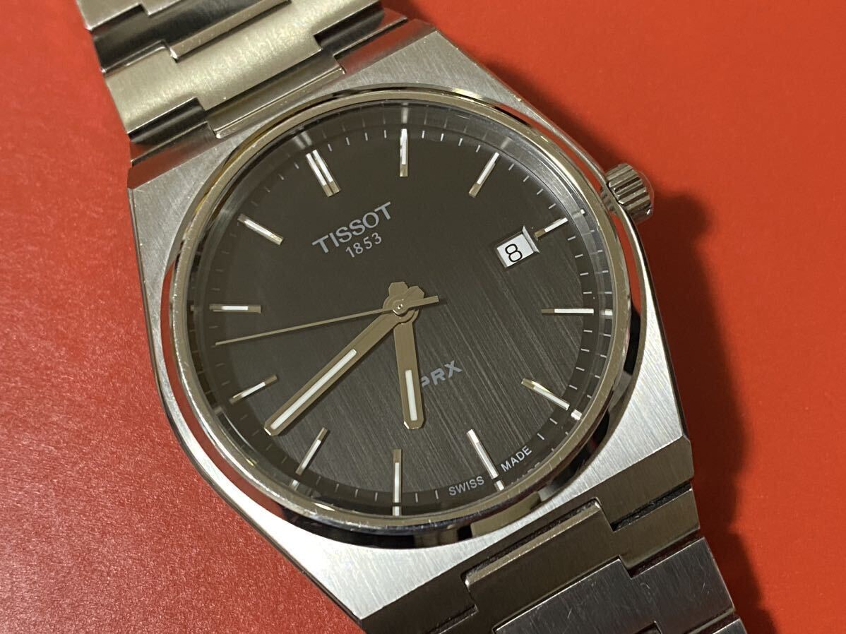 TISSOT PRX Tissot принадлежности есть внутренний магазин покупка T137.410.11.051.00 б/у товар 