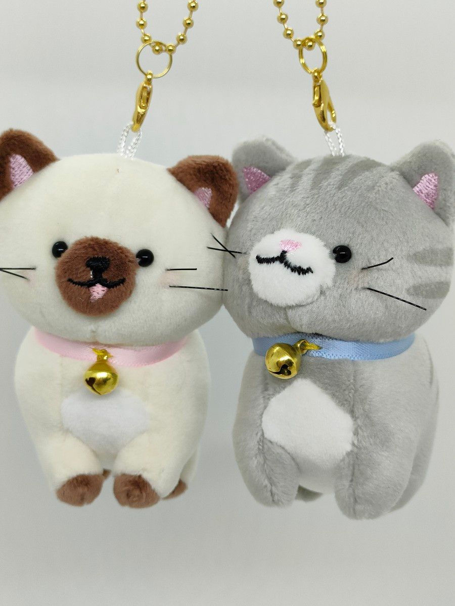 クラックス CRUX  ニコぬい ペアキーホルダー 猫 シャム＆アメショ