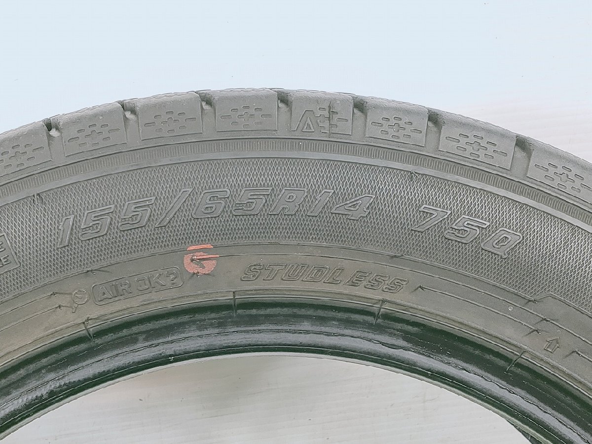 グッドイヤー ICENAVI7 ★155/65R14 75Q★8分山 2021年 4本 中古 スタッドレス【宮城発 送料無料】★MYG-B12309_画像9