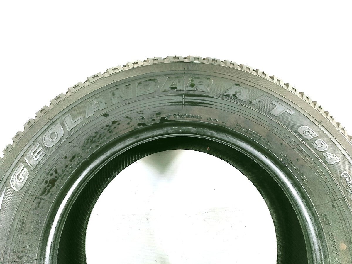 ヨコハマ GEOLANDAR A/T G91 265/65R17 112S★8分山 2021年 4本 ノーマル 【宮城発 送料無料】MYG-B12331_画像8