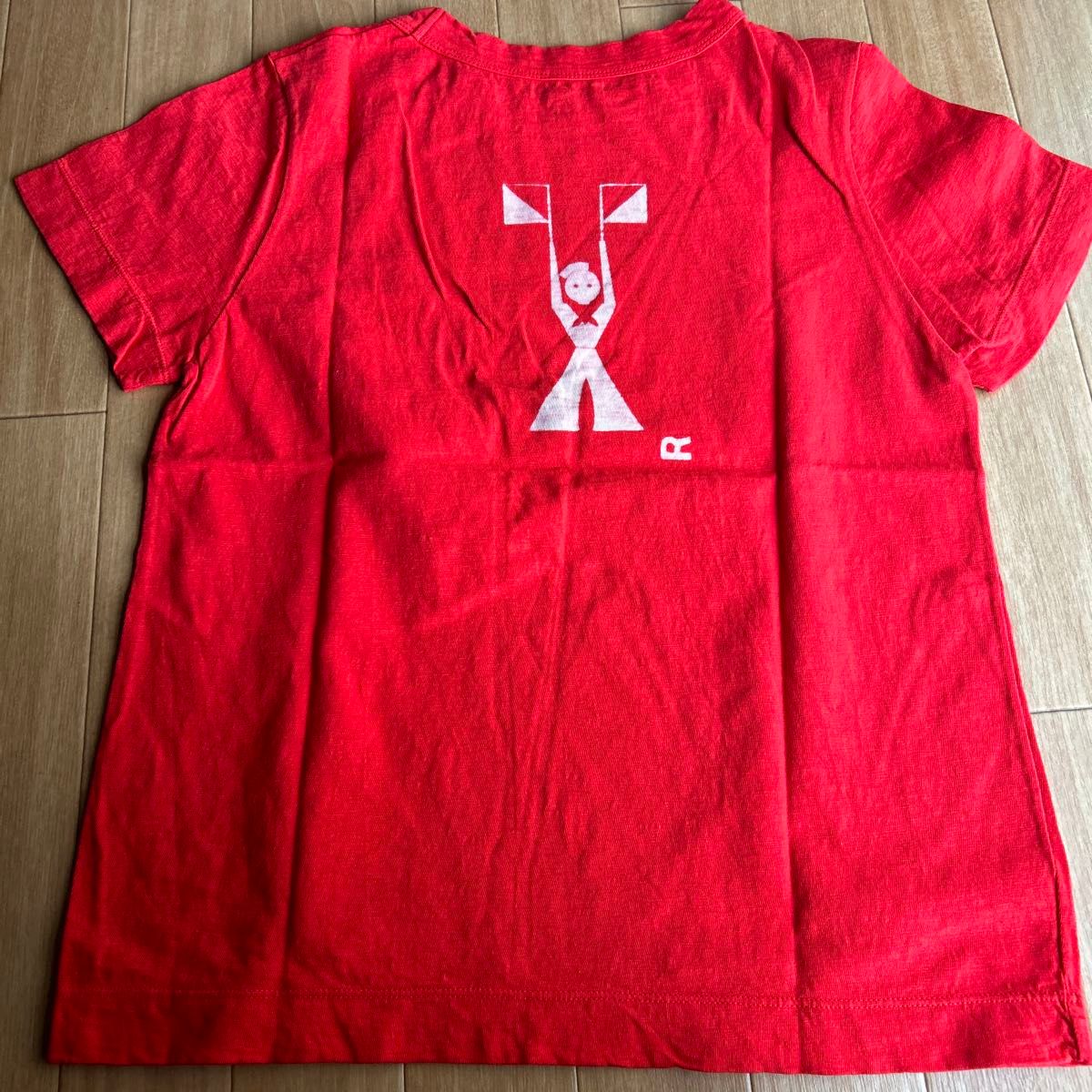 45rpm/半袖Tシャツ/サイズ3/Lサイズ/綿100%/赤/レッド/45R