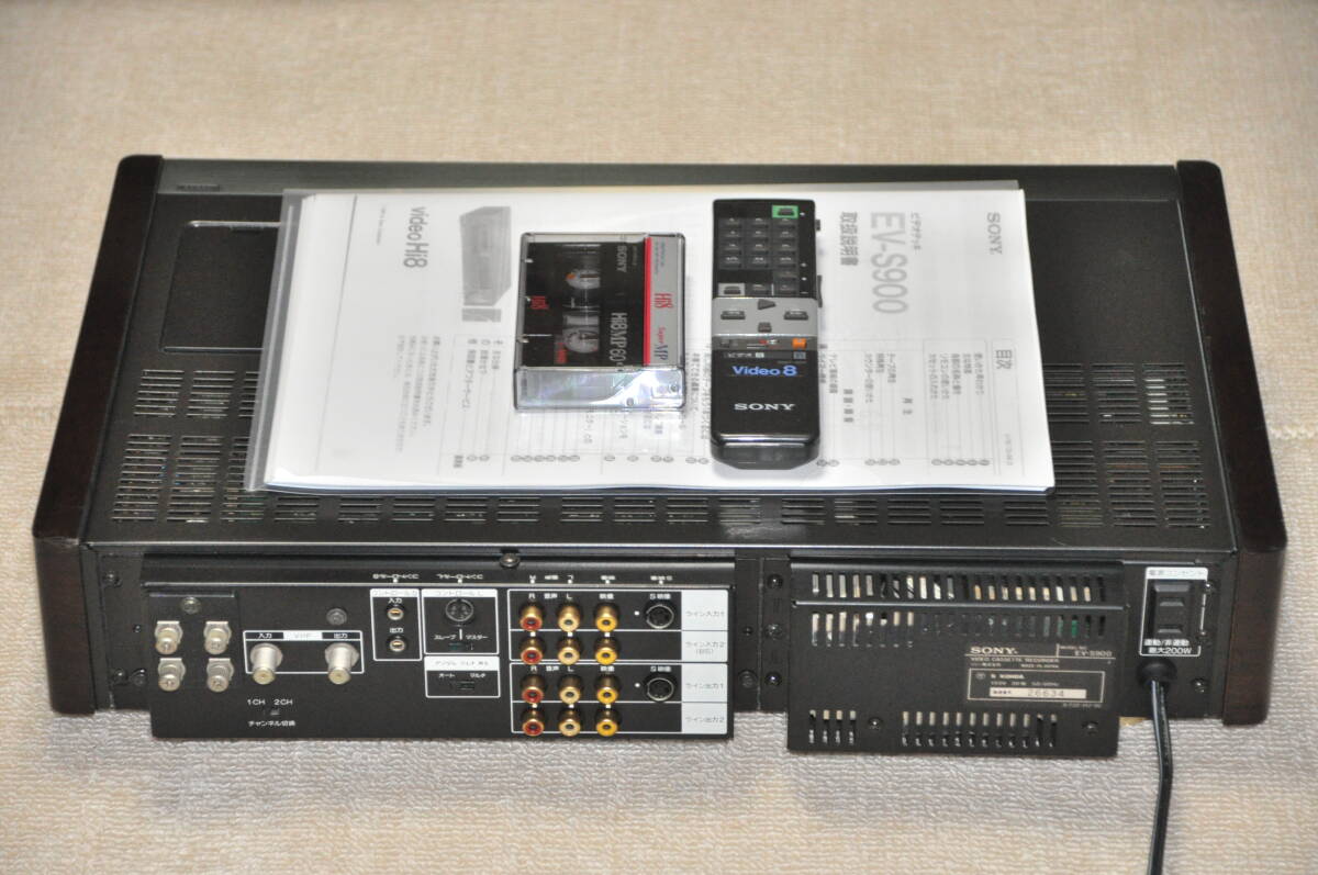 ◆SONY Hi8 EV-S900 PCMマルチオーディオシステム対応◆画質,音質,動作 共に良好◆代替リモコン、C/Kテープ、取説（コピー）◆の画像5
