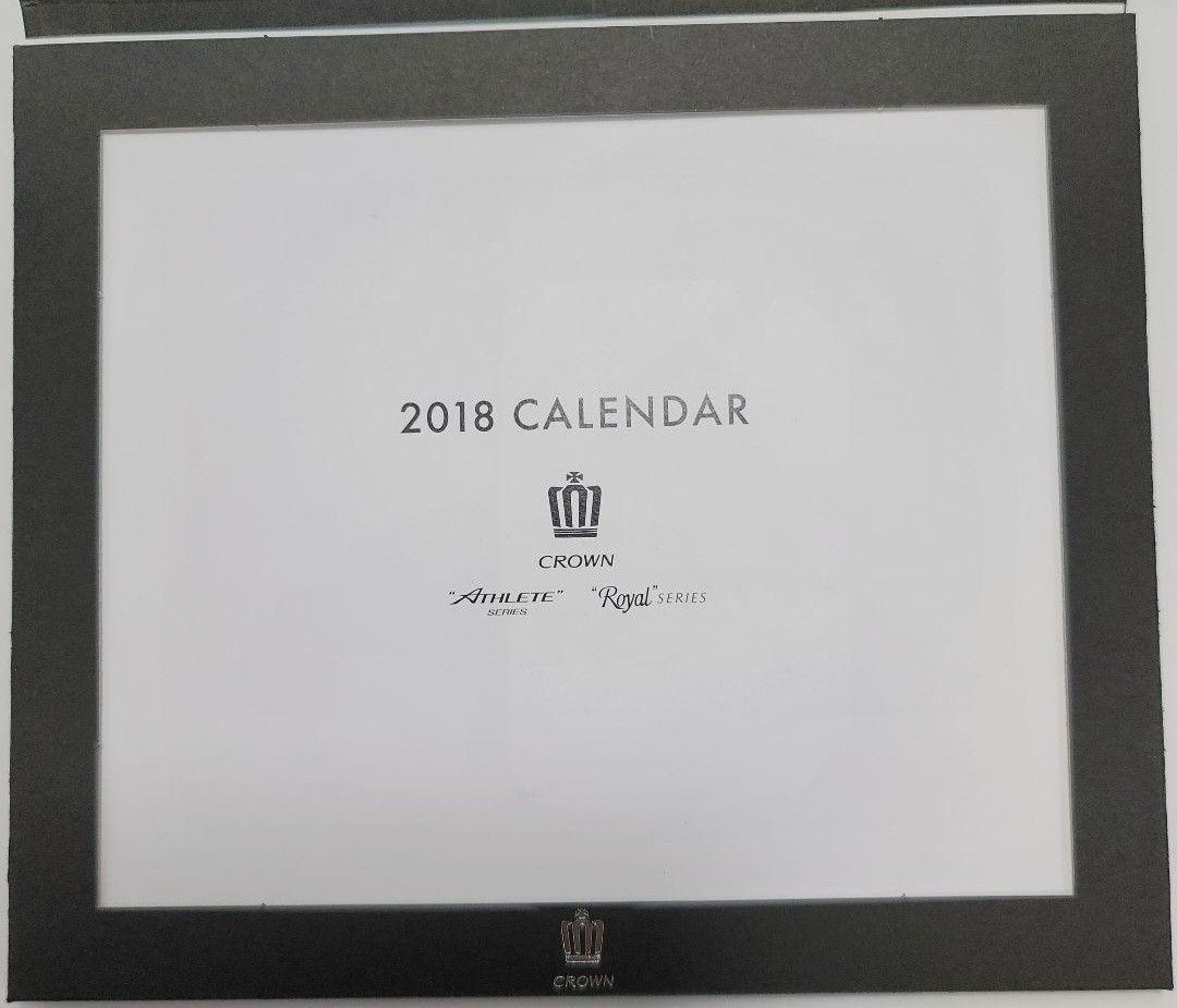 【未使用】非売品2018年　CROWN　カレンダー
