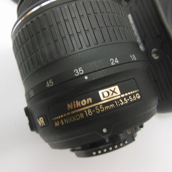 JUNK ニコン D5100ボディとレンズAF-S DX NIKKOR18-55mm 1:3.5-5.6G 部品どりなどにお安くどうぞの画像3