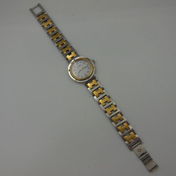 HERMES エルメス クリッパー レディースクォーツ時計 型番不明 ダメージ有 お安くどうぞの画像1