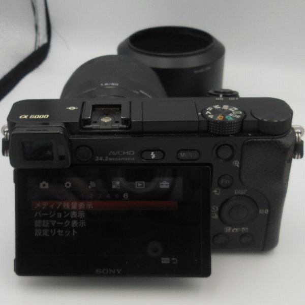 SONY α6000ボディ(ILCE-6000)とレンズSEL50F18とsigma30mm F1.4 DC DN ミレーレスカメラお安くどうぞの画像2