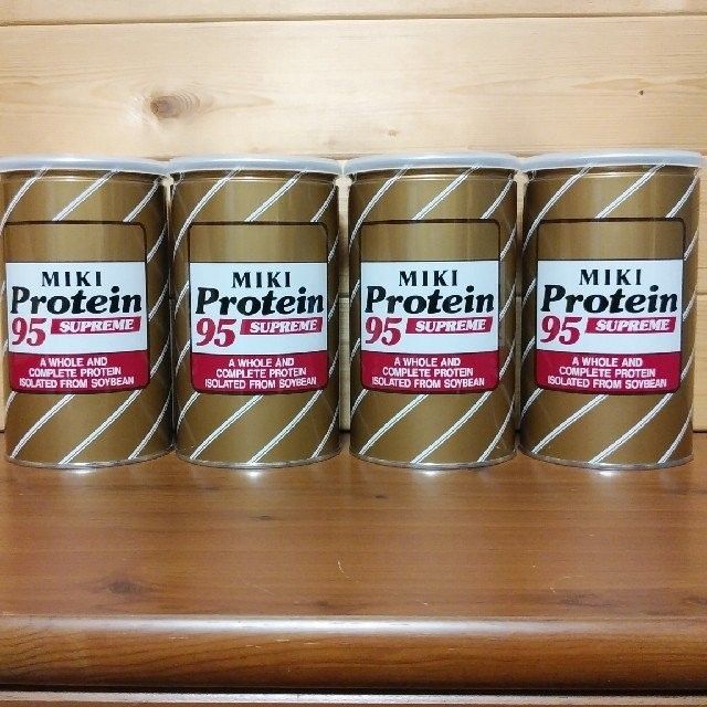 プロティーン95 スープリーム　4缶まとめて/ミキプルーン　三基商事　大豆たんぱく　健康補助食品