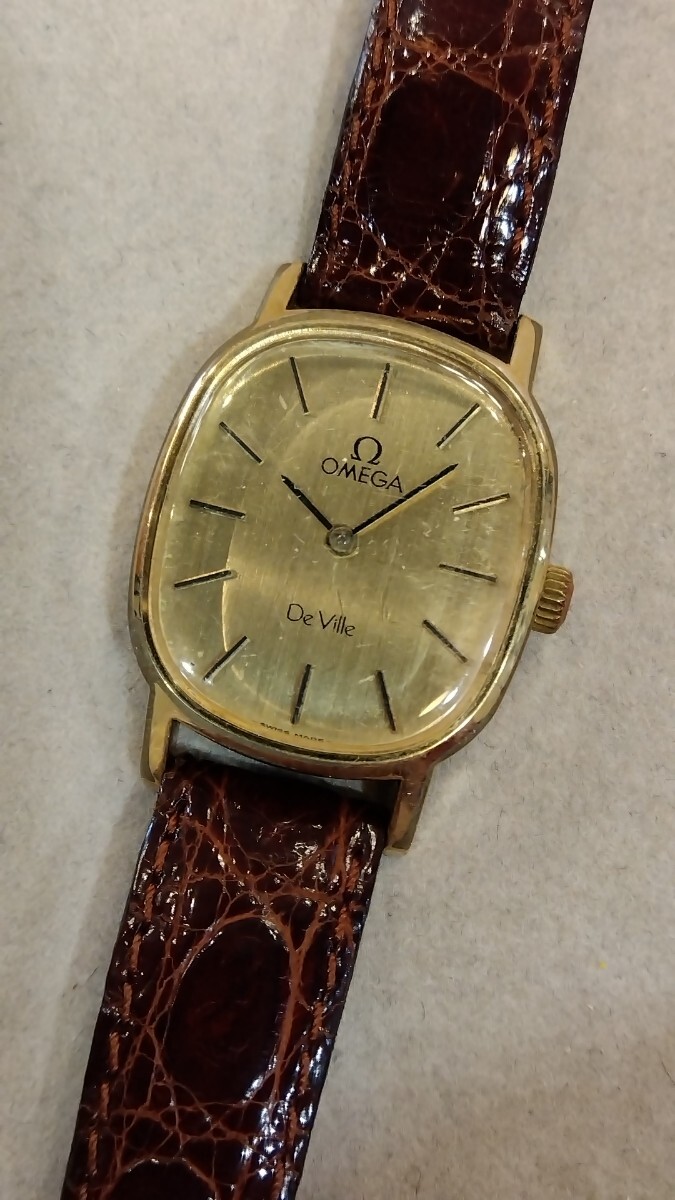 オメガ OMEGA デビル Deville レディース 手巻 GP 不動品 ジャンク