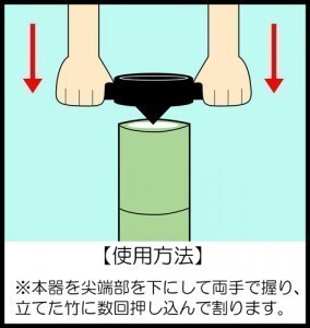 鋳物製 竹割 小 四ツ割 120mm (株)コジマ_画像3