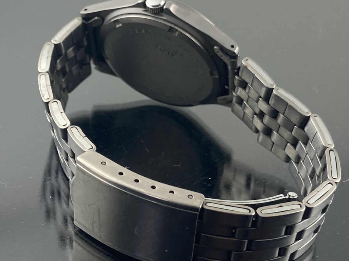 [M002]1 иен ~* мужские наручные часы кварц SEIKO Seiko ALBA Alba titanium V501-OBCO рабочий товар 