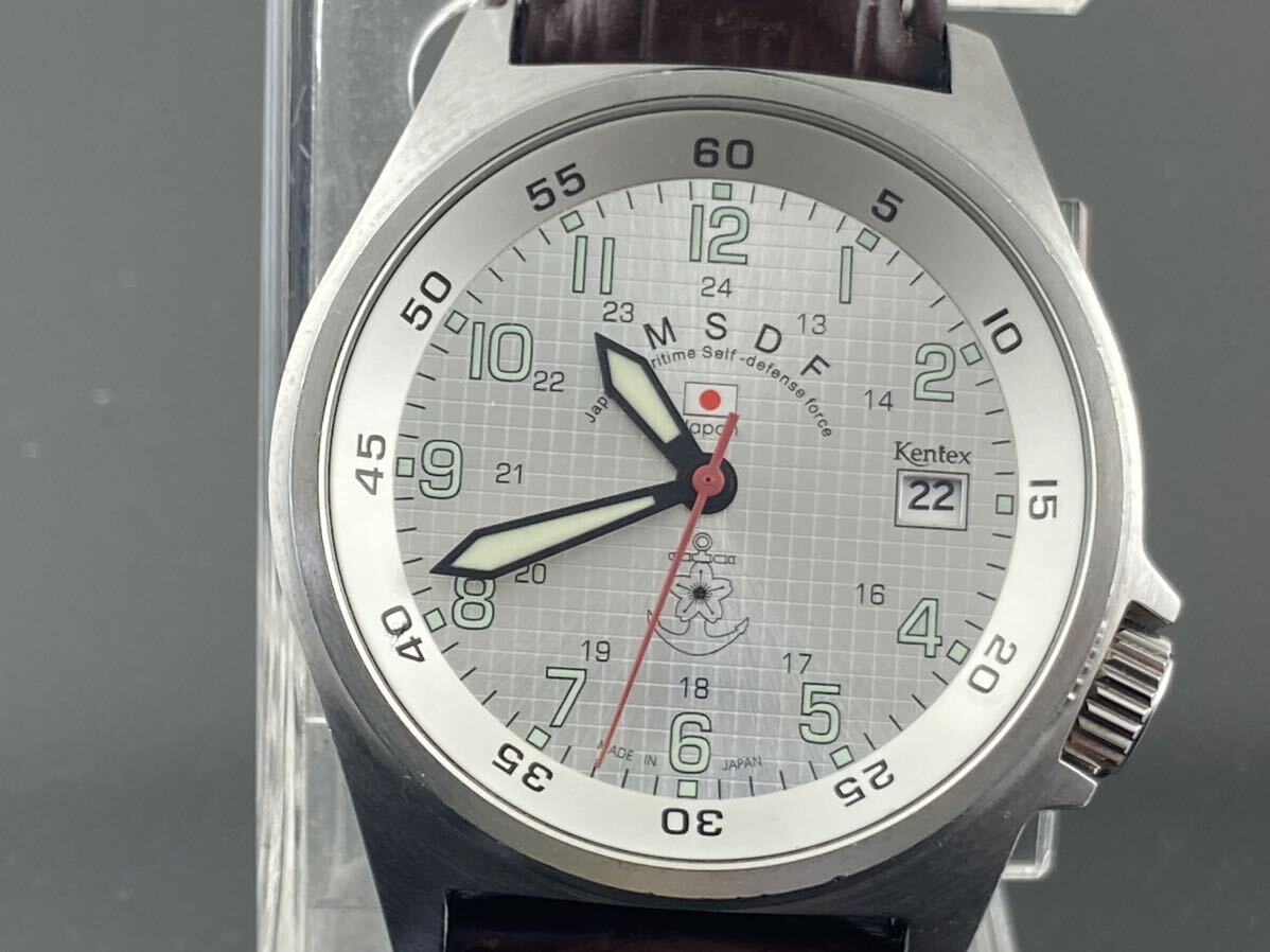 [M002]1円～☆メンズ腕時計 クォーツ JSDF 自衛隊 KENTEX ケンテックス S455M動作品の画像3