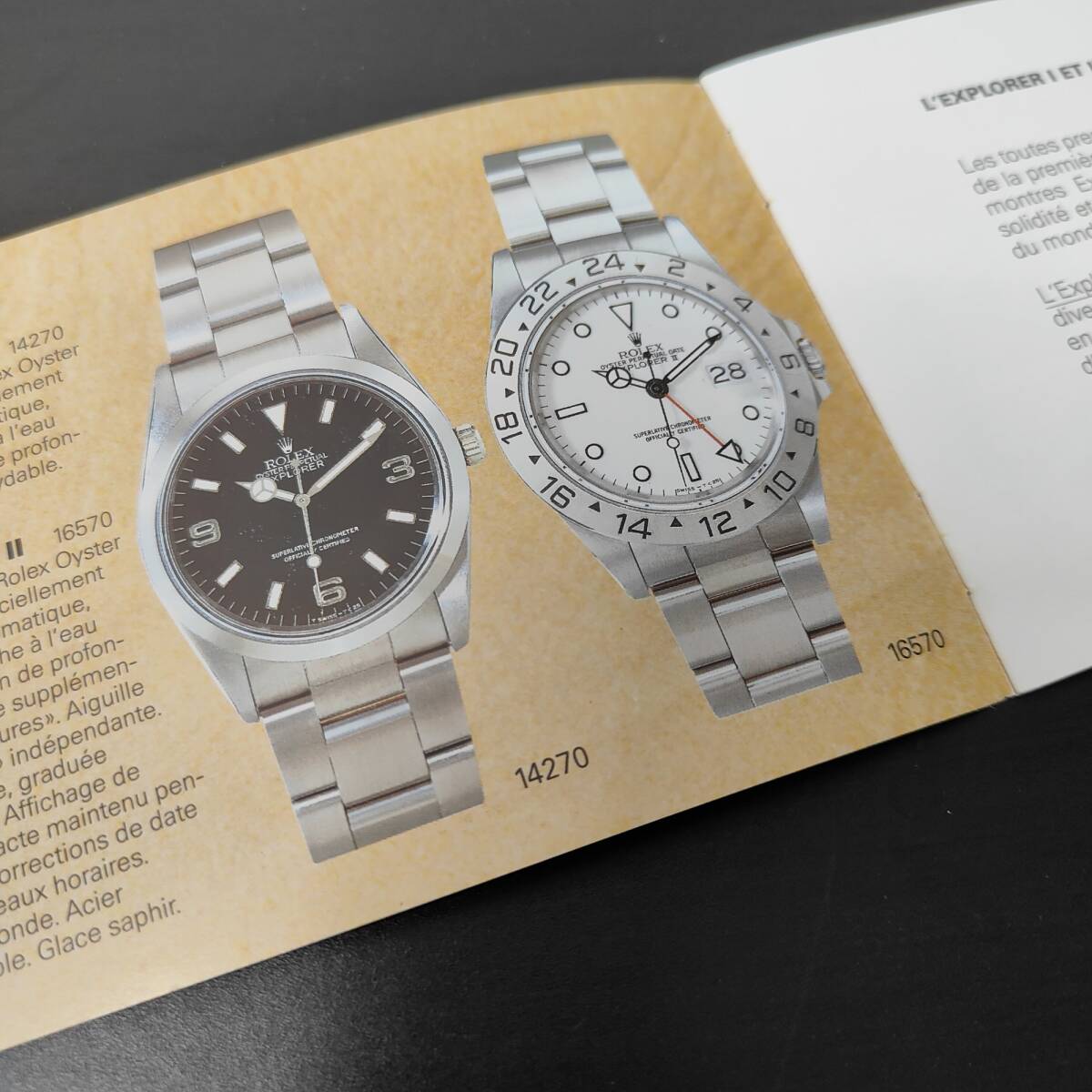 E1:ROLEX/ロレックス Explorer I/II エクスプローラー付属品セット 冊子セット、タグセット、カレンダー 1993～1994年頃 14270/16570_画像4