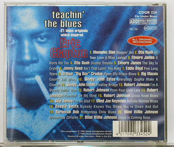 【ブルースCD】TEACHIN’ THE BLUES: 21 BLUES ORIGINALS WHICH INSPIREERIC CLAPTON★クラプトンにインスピレーションを与えた21の名曲_画像2