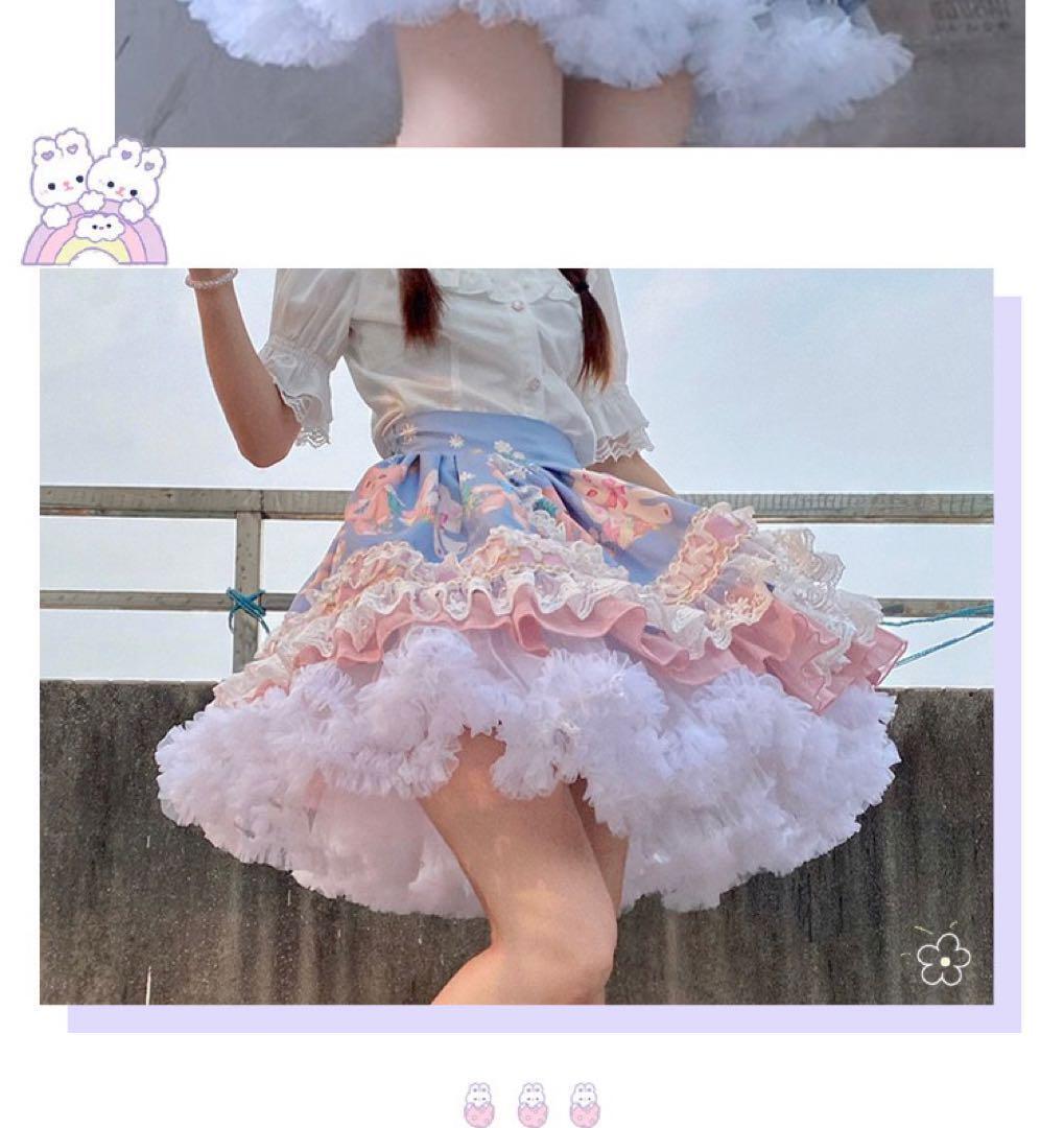 パニエ ふわふわ ボリューム 40cm メイド 白　ホワイト ロリータ ゴスロリ_画像4