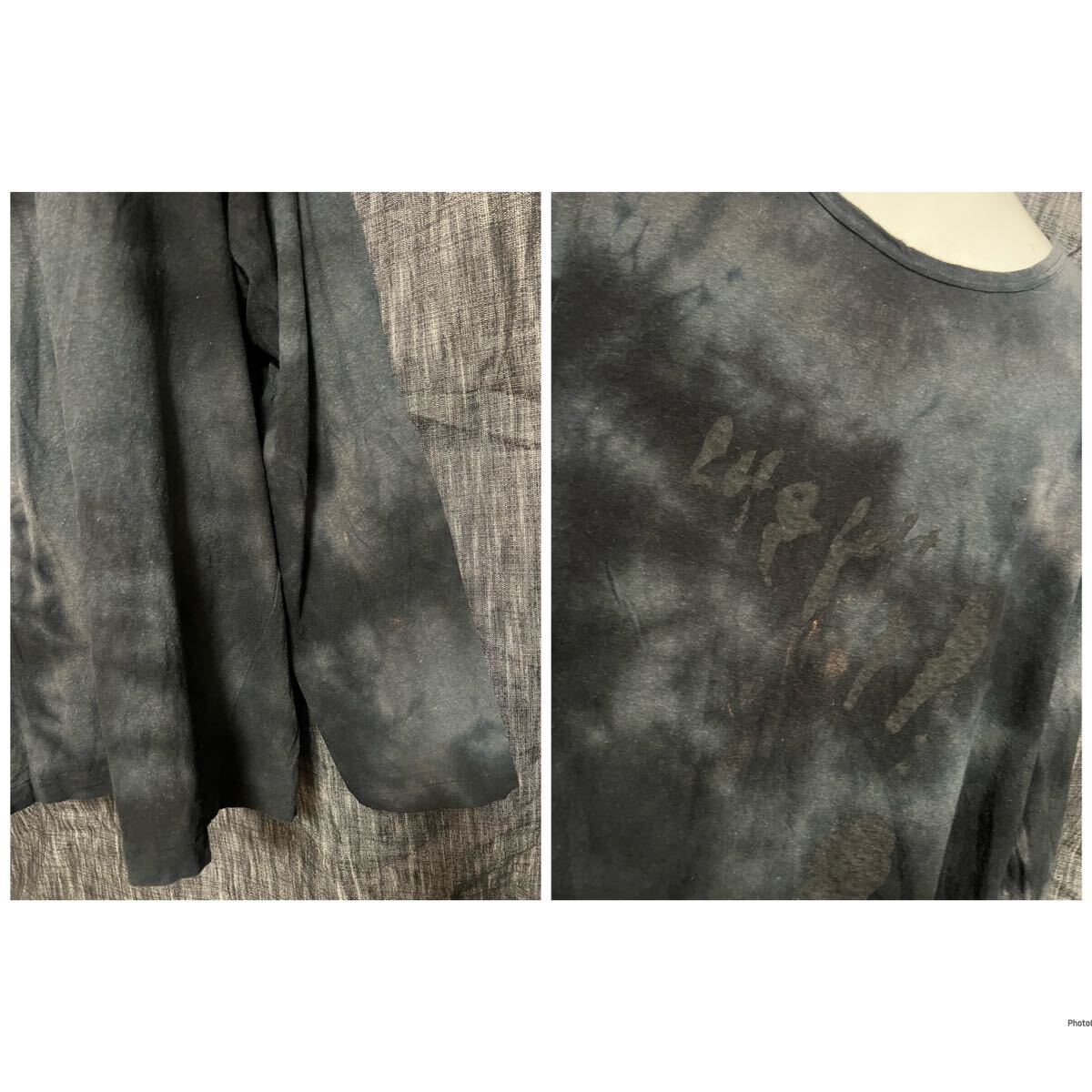  regular price 44000 jpy Yohji Yamamoto pool Homme hand dyeing cut and sewn 3 dragon dyeing L