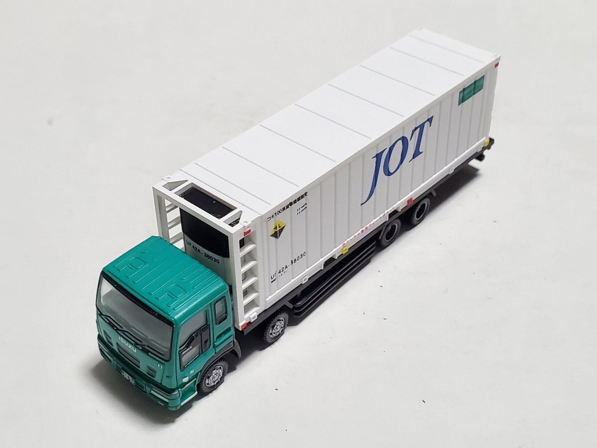 日本石油輸送 いすゞ ギガ 31ft JOT 冷凍コンテナ ISUZU 品番 082 トラコレ トミーテック TOMYTEC THE トラックコレクション 第7弾の画像6