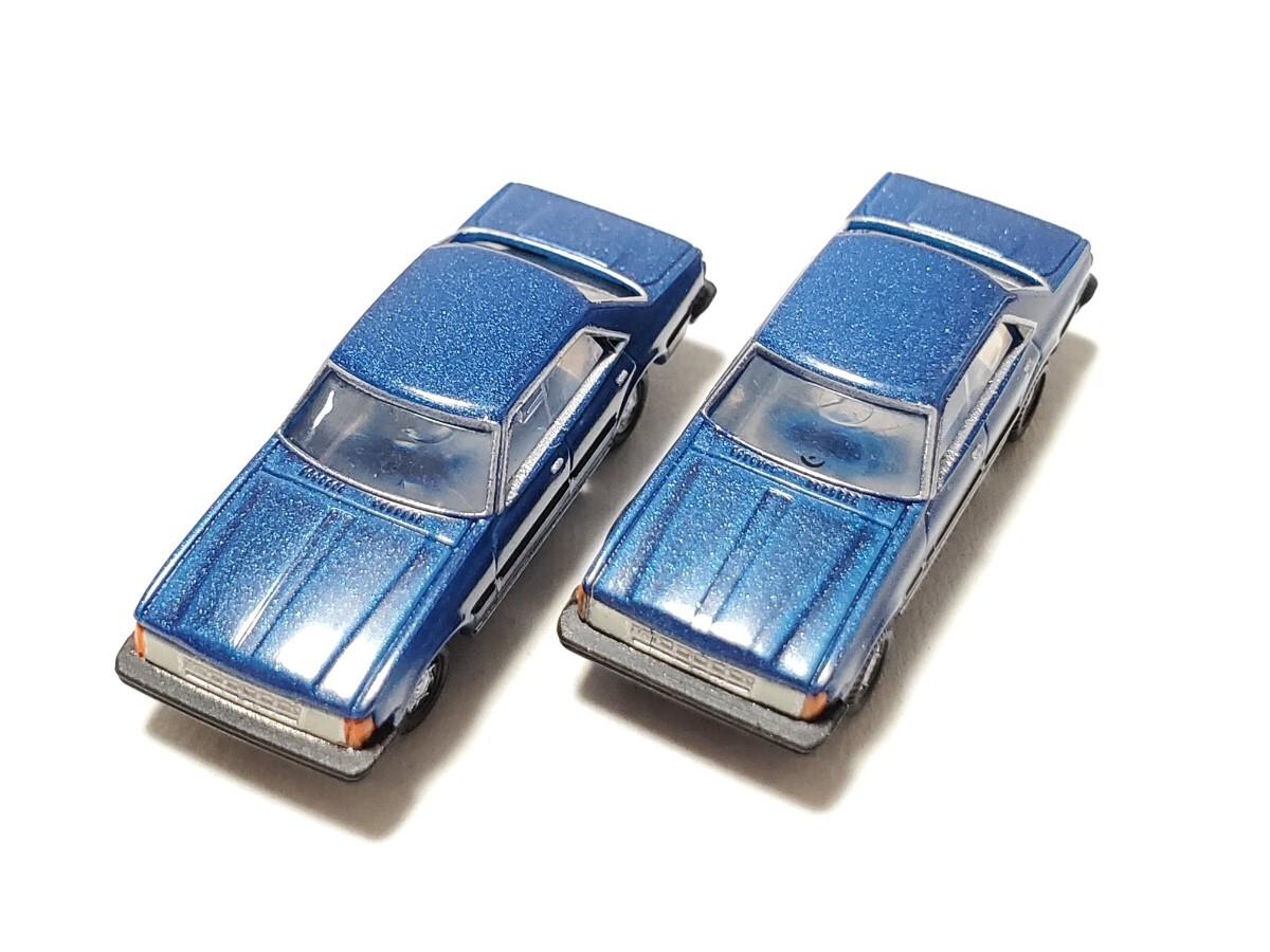 マーク Ⅱ ブルー トヨタ TOYOTA MARKⅡ 青色 2台セット カーコレ 品番 27 カーコレクション 第2弾 トミーテック TOMYTECの画像3