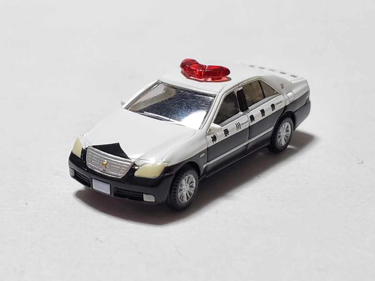 クラウン パトカー トヨタ TOYOTA CROWN 神奈川県警察 カーコレ 156 カーコレクション 第10弾 新旧 高級 セダン 編 トミーテック TOMYTECの画像1