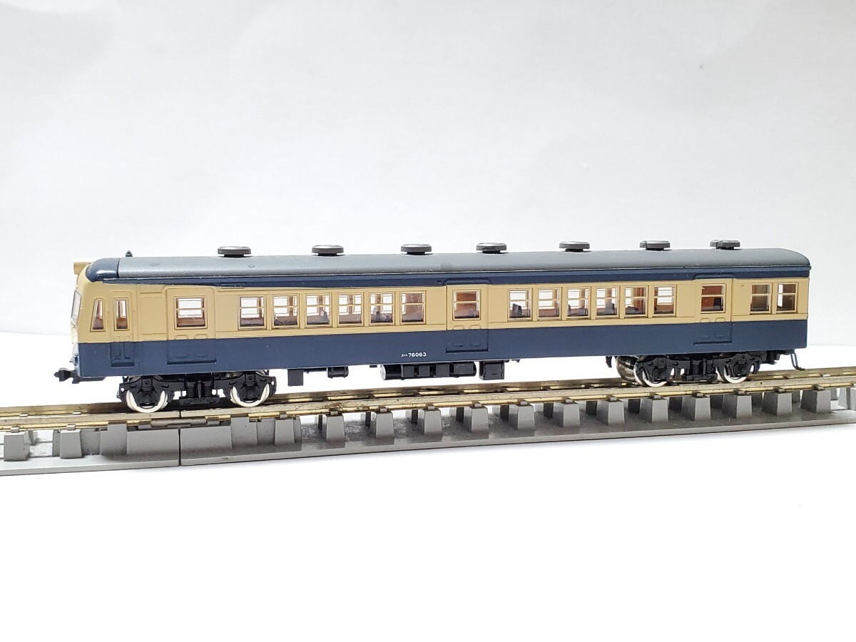 N化済 中央東線 クハ76063 横須賀色 単品 トミーテック TOMYTEC 鉄道コレクション 鉄コレ 品番 127 国鉄 70形 中央東線 4両セットバラシ_画像4