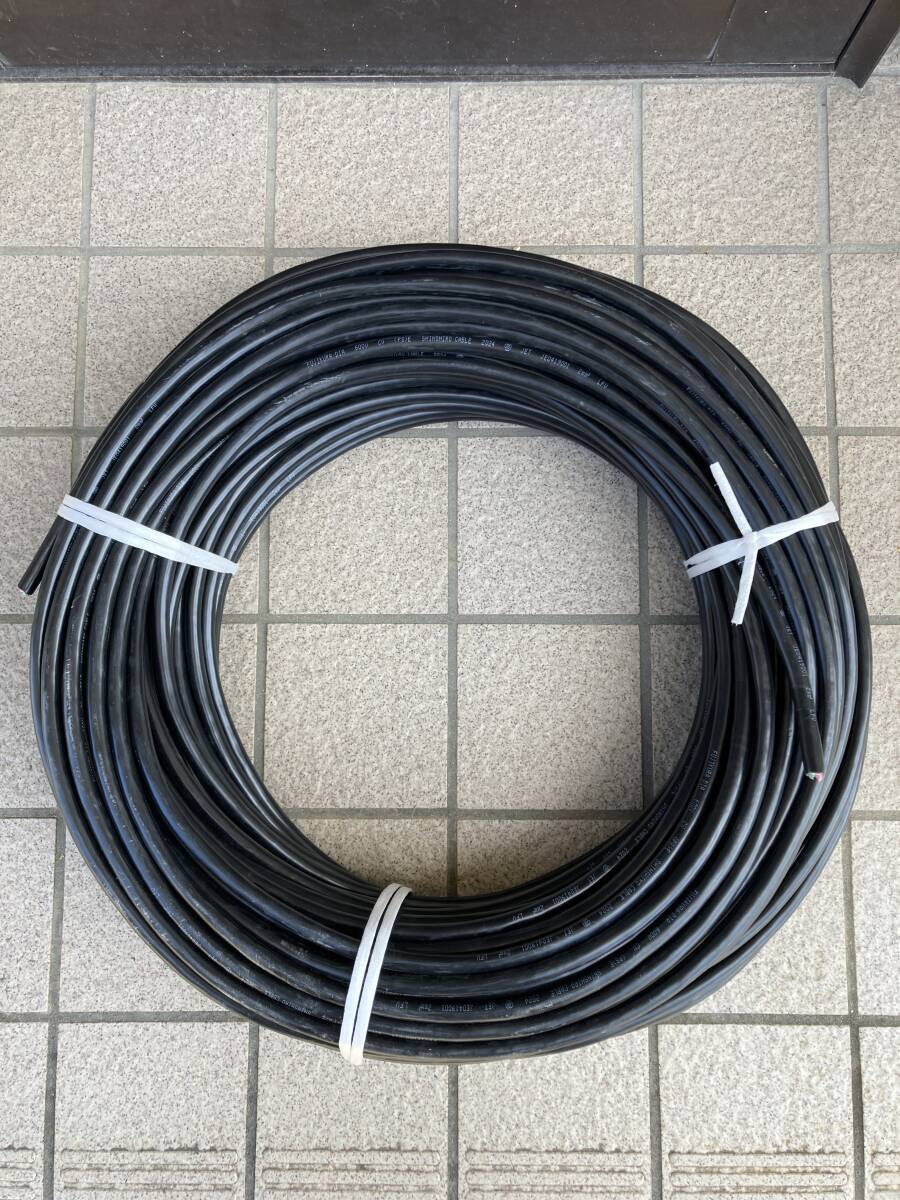 フジクラ CV2sq×4芯 100m 2024年