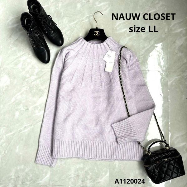 NAUWCLOSET ナウクローゼットパステルカラーニットsize LL_画像1