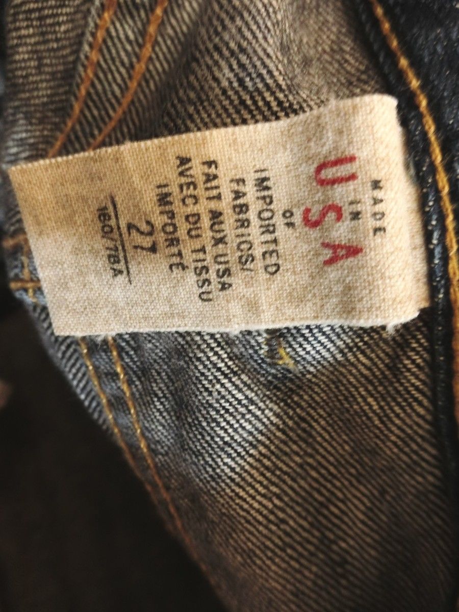 RRL W27(80×79) ジーンズ デニム ストレッチスキニーフィット 細身 スリム  ローライズ  赤耳 double RL