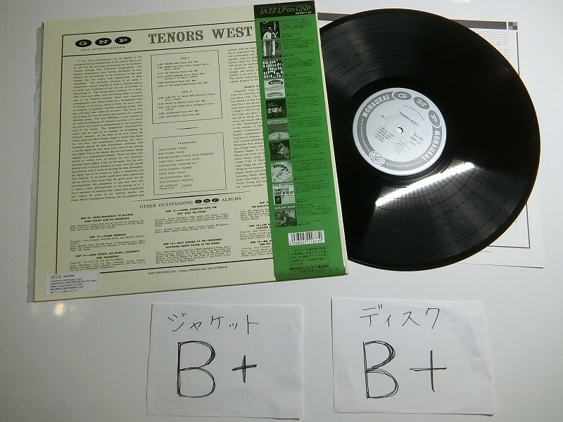 aB4:Jimmy Giuffre, Bob Cooper 他 / TENORS WEST / KIJJ2098 GNP 21の画像3