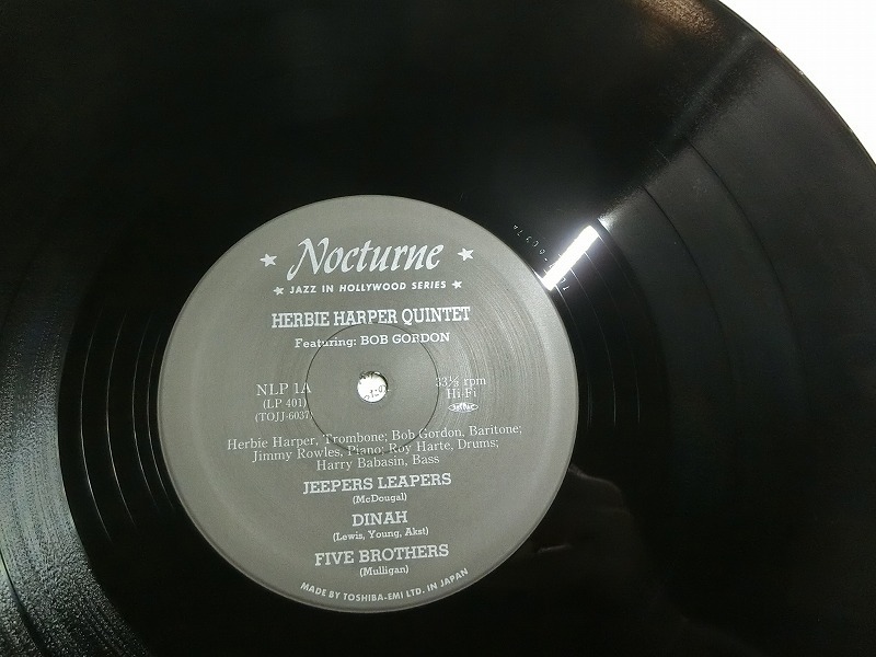 aC6:Herbie Harper Quintet / HERBIE HARPER QUINTET / LP-402 , TOJJ-6037の画像2