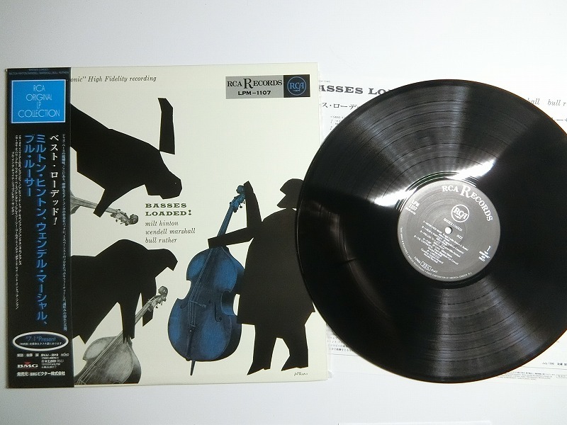 aD4:MILT HINTON・WENDELL MARSHALL・BULL RUTHER / BASSES LOADED! / LPM-1107の画像1