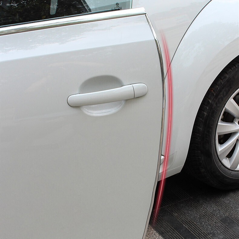 10 meter -door clashing prevention car silver red carbon U shape door molding weatherstrip door scratch prevention scratch prevention edge guard 