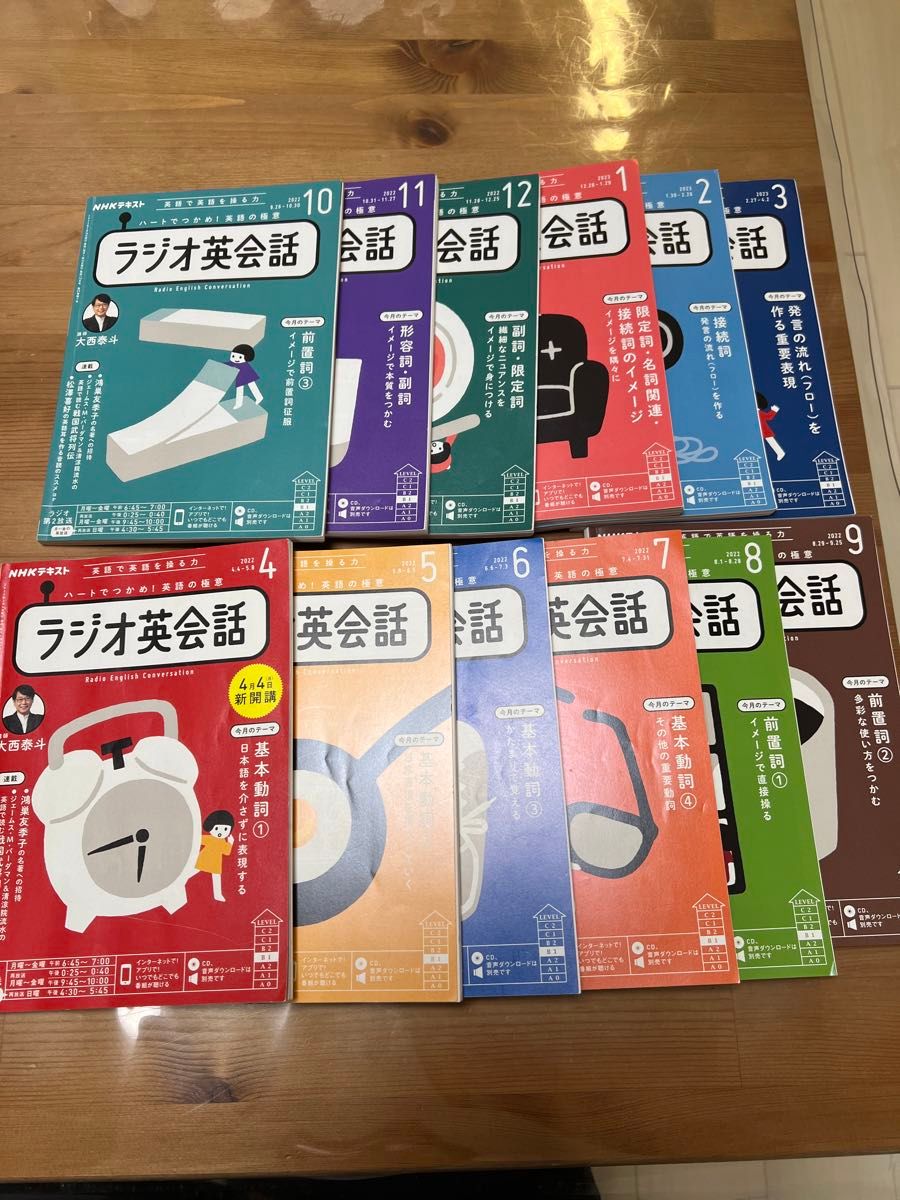 ラジオ英会話　テキスト　2023年　2022年　2年分セット　大西泰斗　おまけ付き