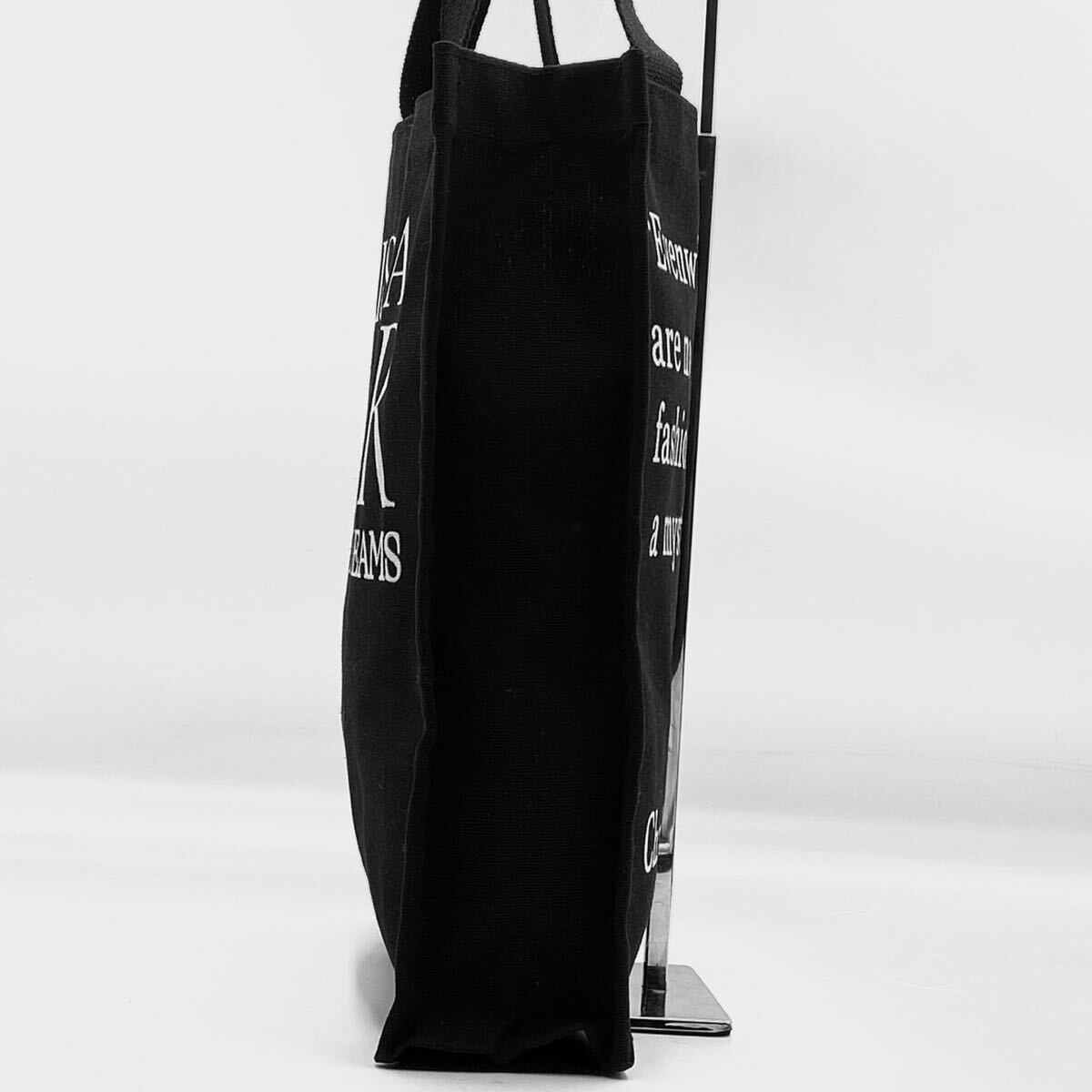 1円【新品未使用】Christian Dior クリスチャンディオール トートバッグ ビジネスバッグ 肩掛け A4収納 キャンバス ブラック 黒色 大容量の画像3