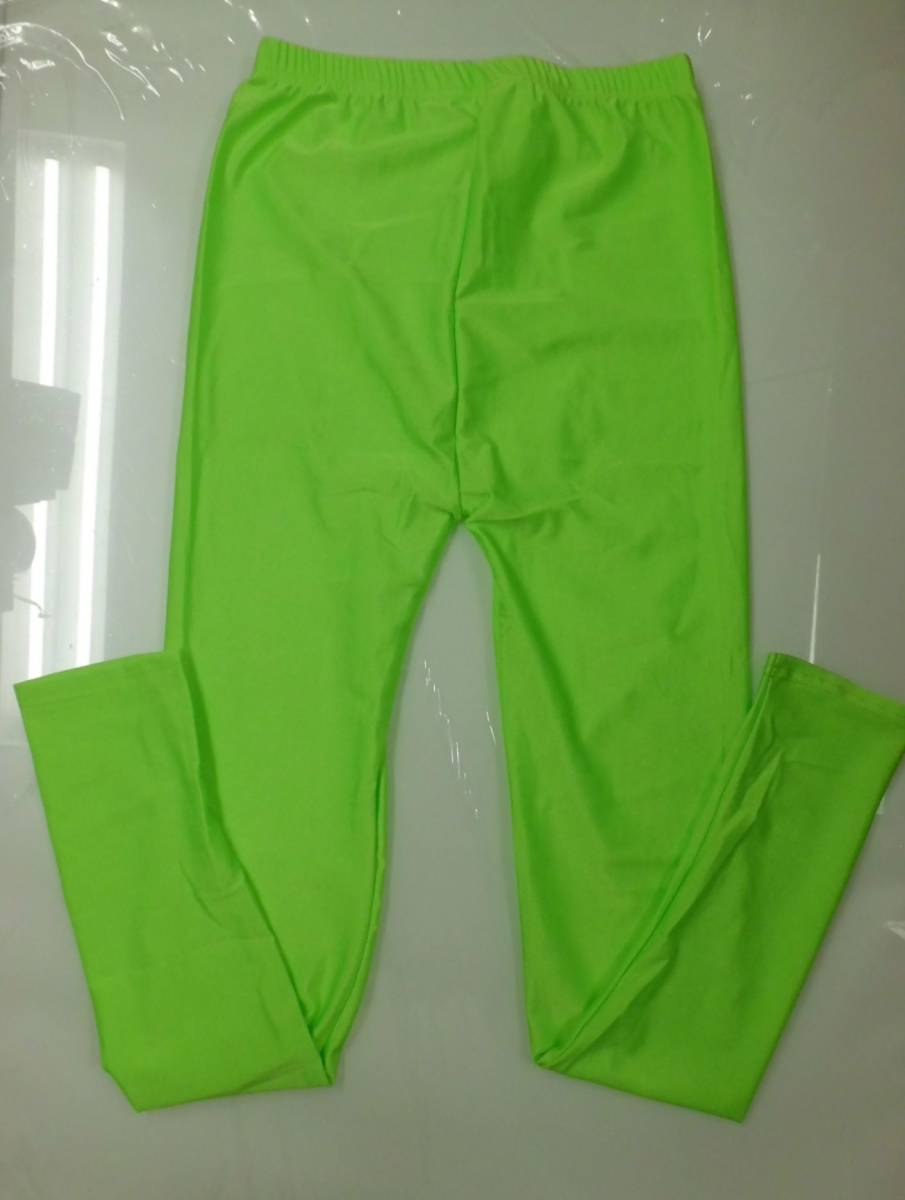 1123017 super flexible color leggings free size lime 