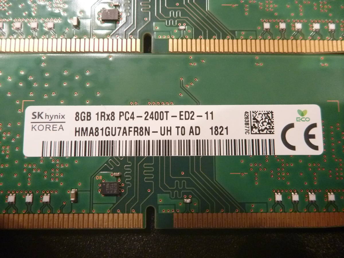 ★ DELL純正 DDR4 PC4-2400T-ED2-11 8GB×2枚 16GB ★の画像1