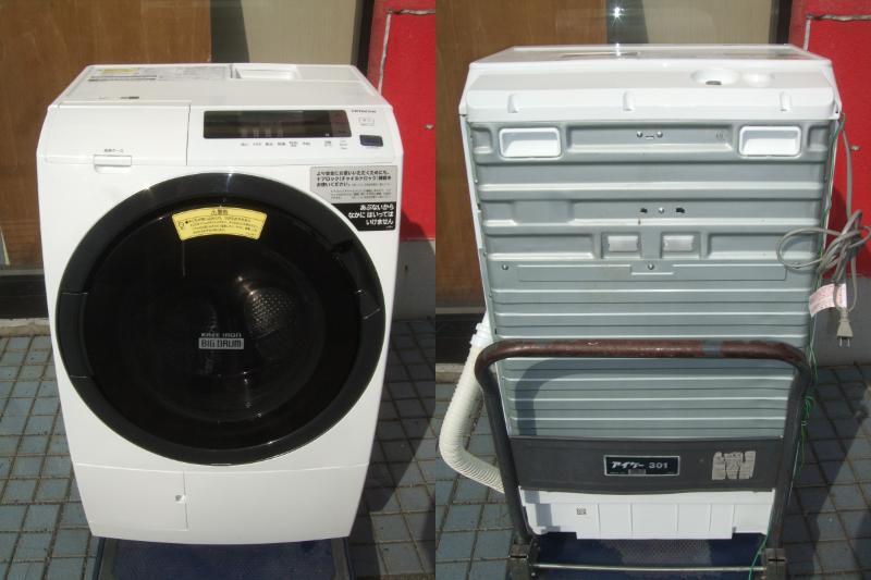 日立☆ドラム式洗濯乾燥機　BD-SG100CL　10.0ｋｇ　2018年製　左開き　千葉県松戸市から_①